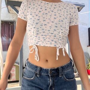 Hollister Size Small Floral Crop Top - Lightly Worn